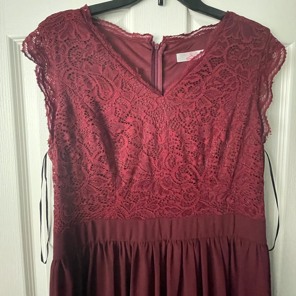 Maroon dress